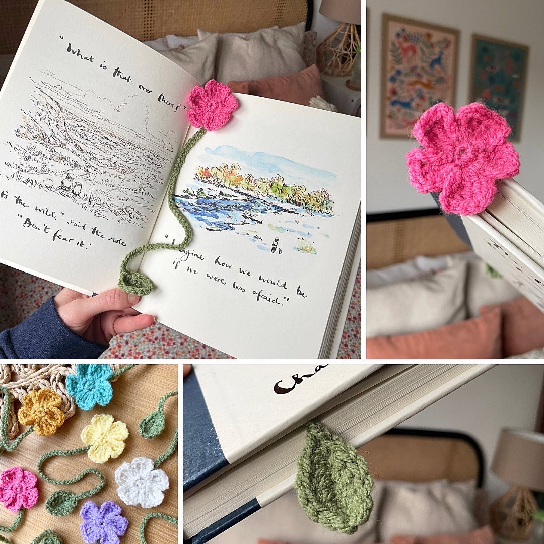 Crochet Flower Bookmark