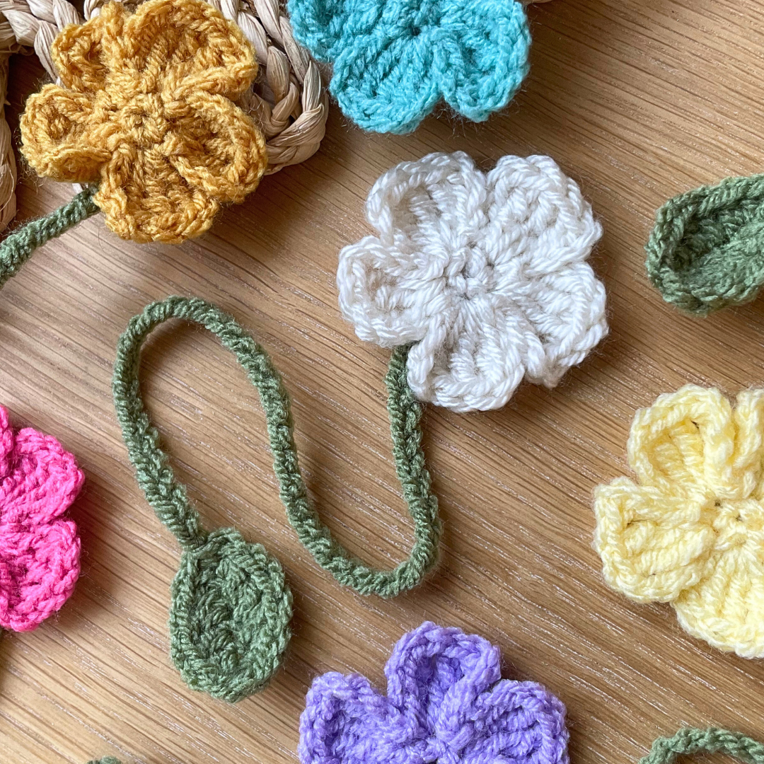 Crochet Flower Bookmark