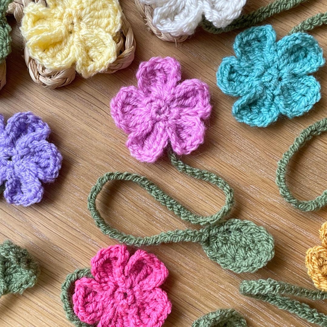 Crochet Flower Bookmark