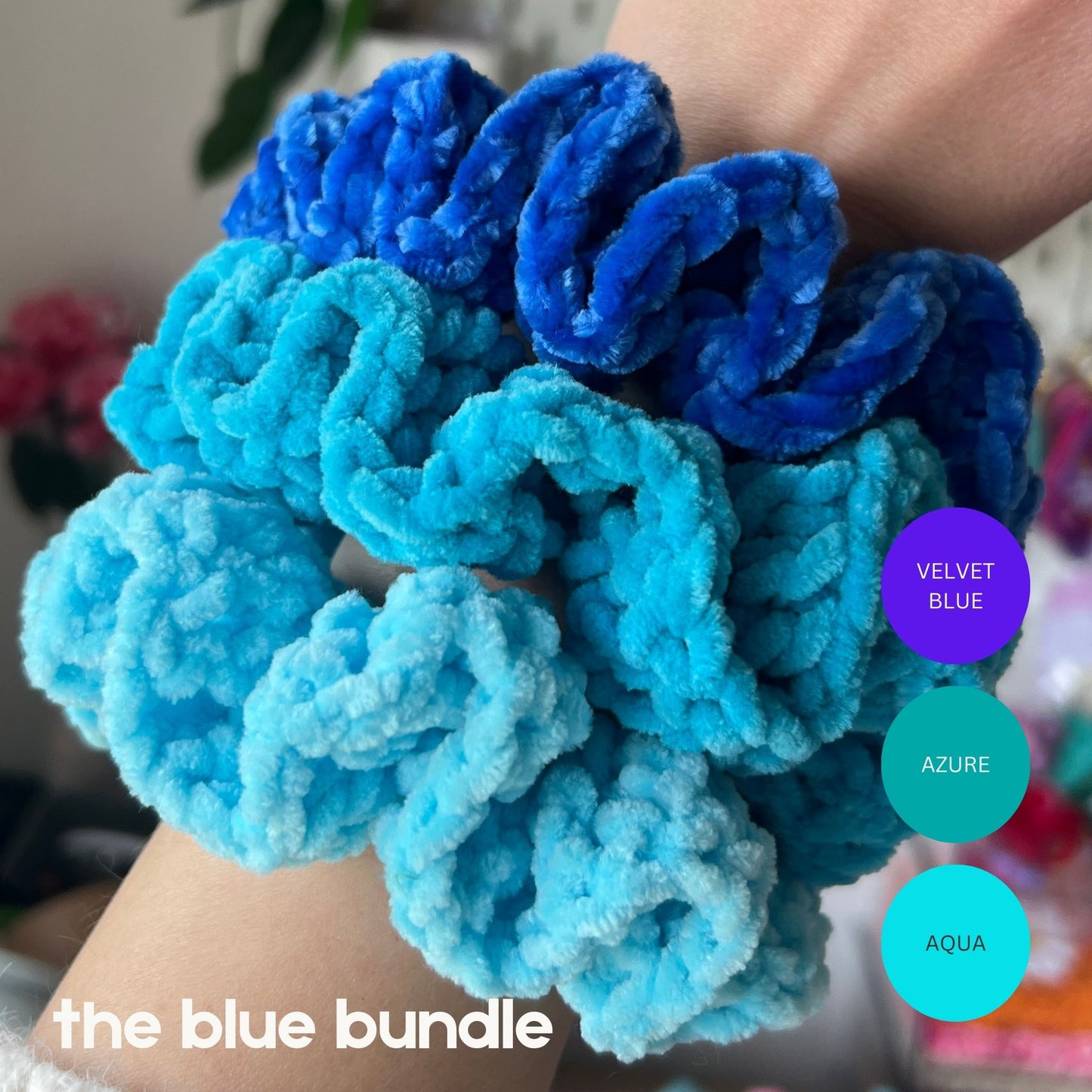 Crochet Plush Scrunchie Bundles