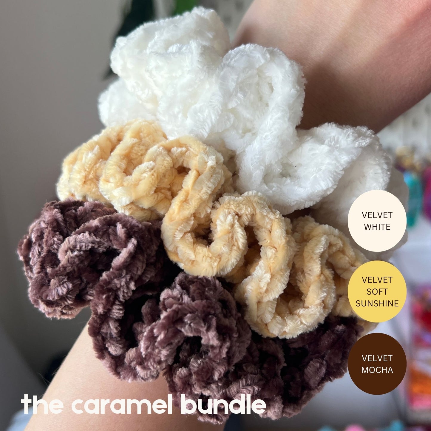 Crochet Plush Scrunchie Bundles