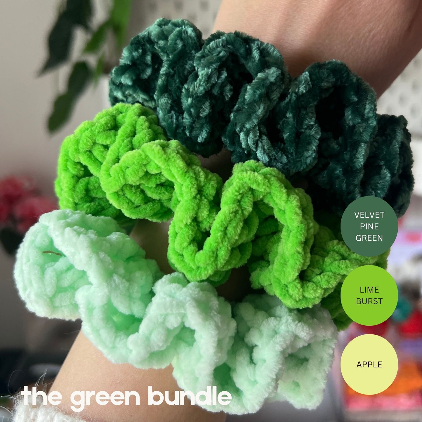 Crochet Plush Scrunchie Bundles