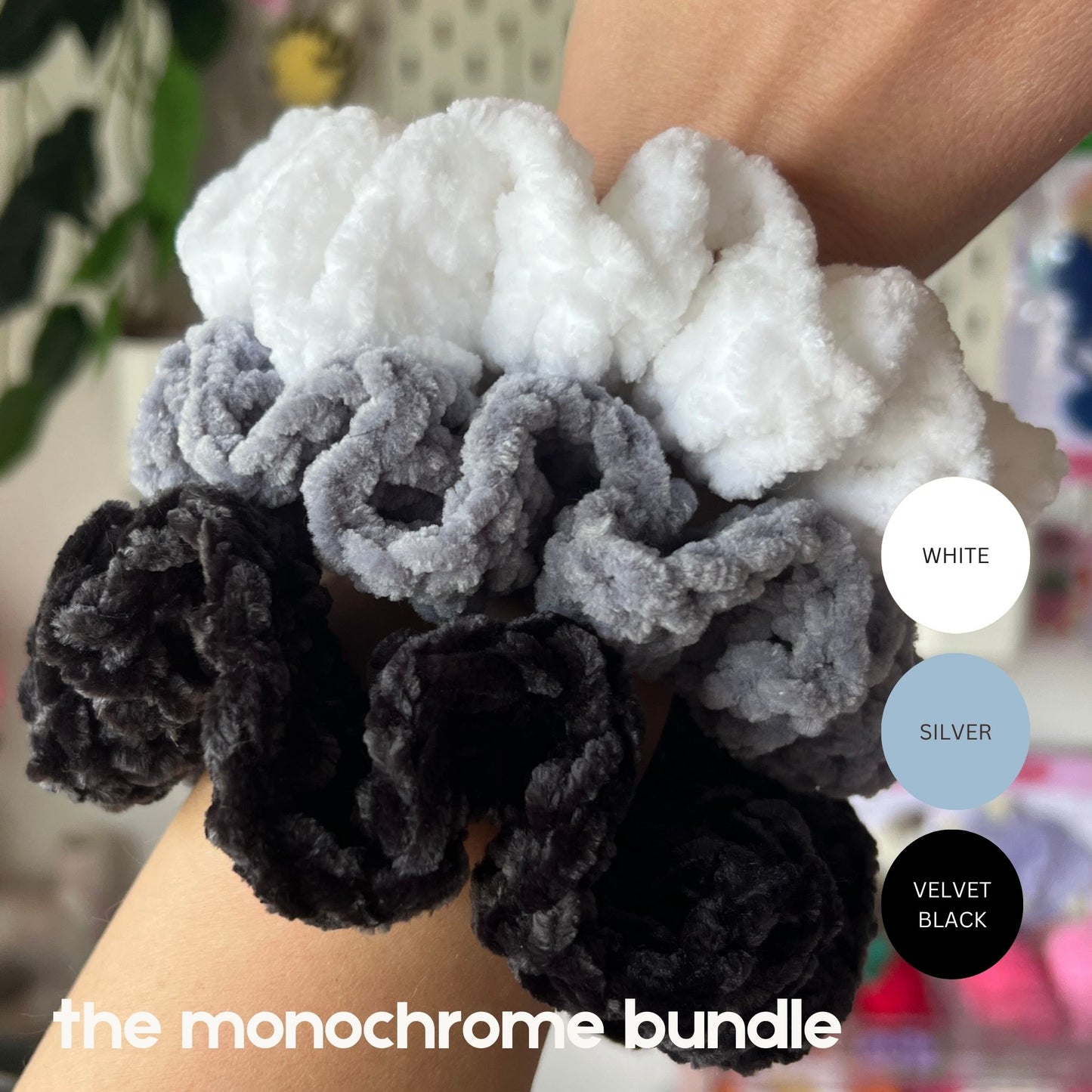 Crochet Plush Scrunchie Bundles