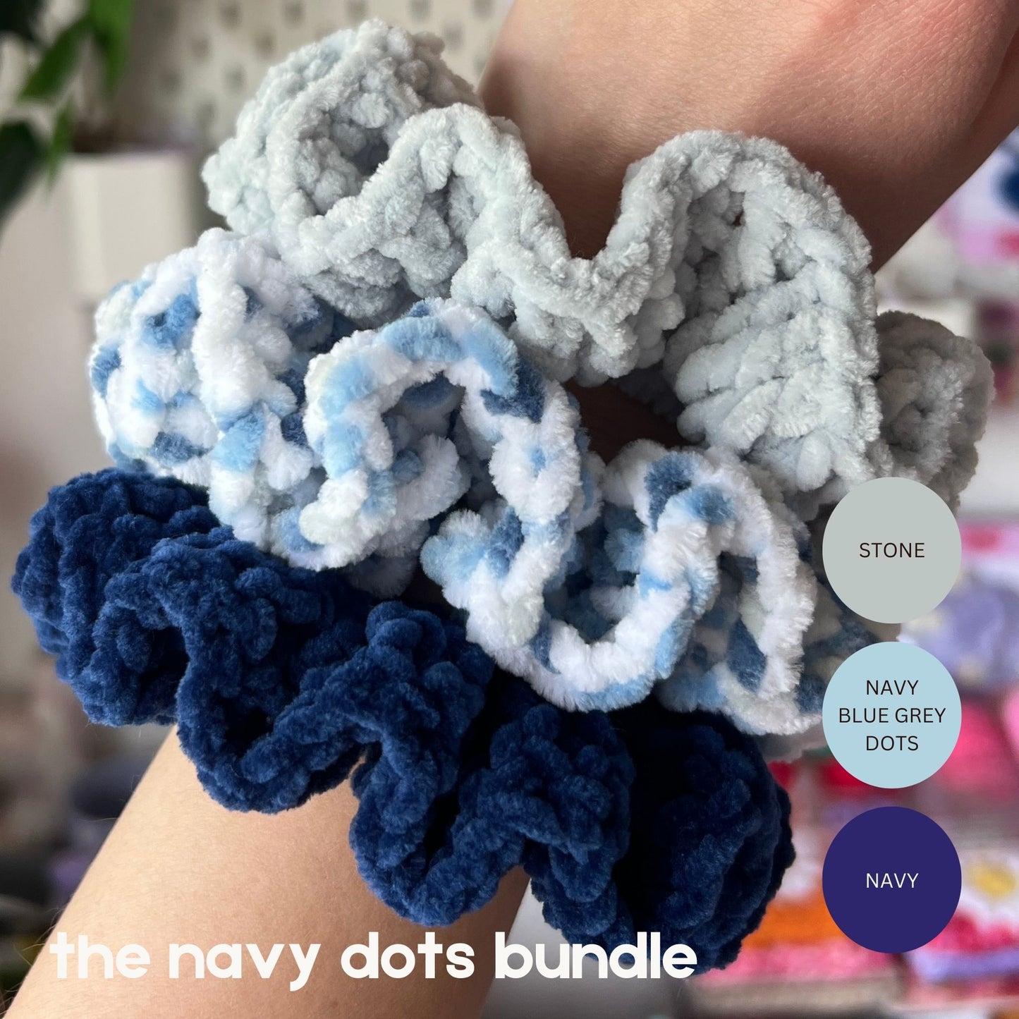 Crochet Plush Scrunchie Bundles
