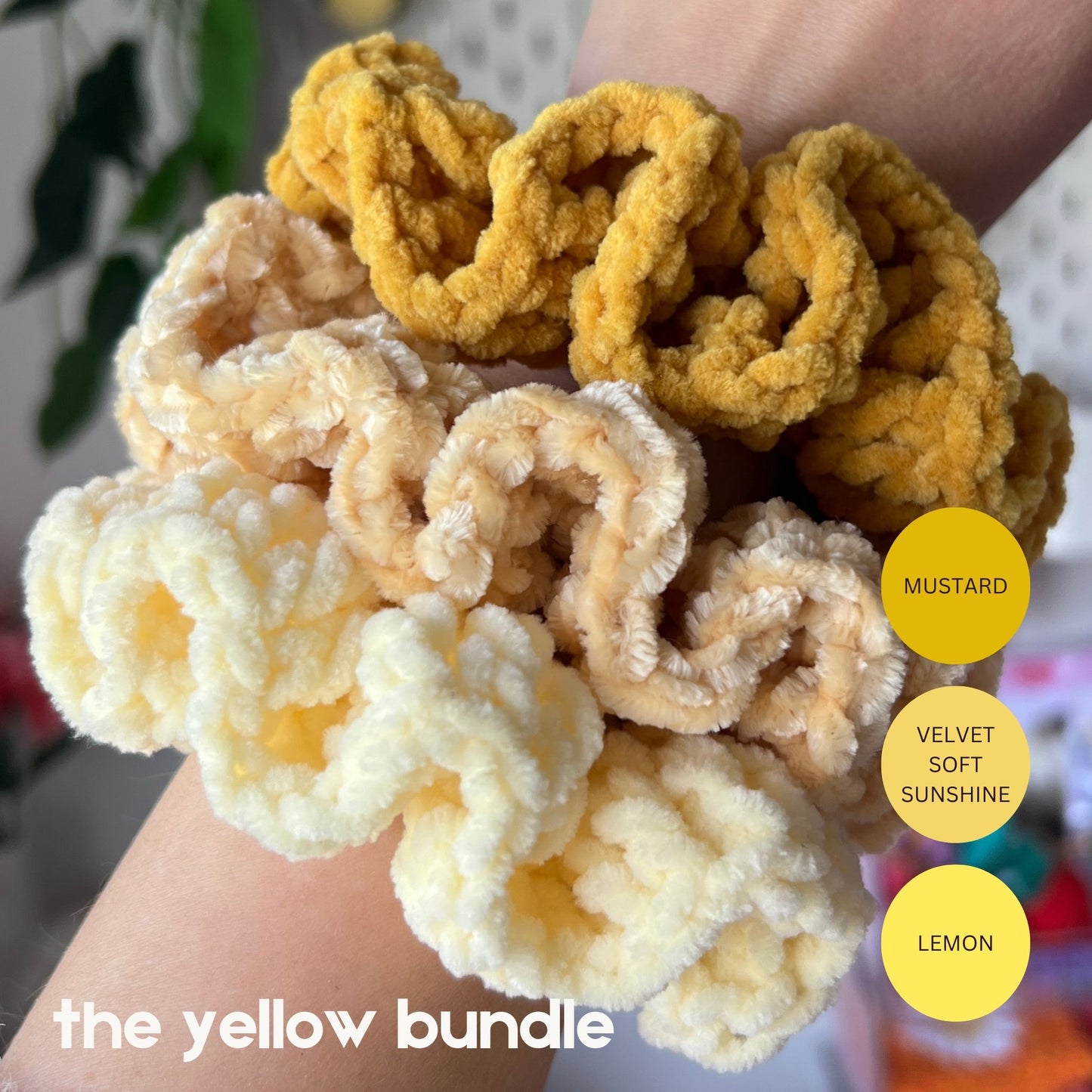 Crochet Plush Scrunchie Bundles