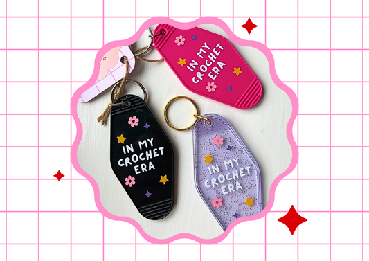 In My Crochet Era Motel Keychain