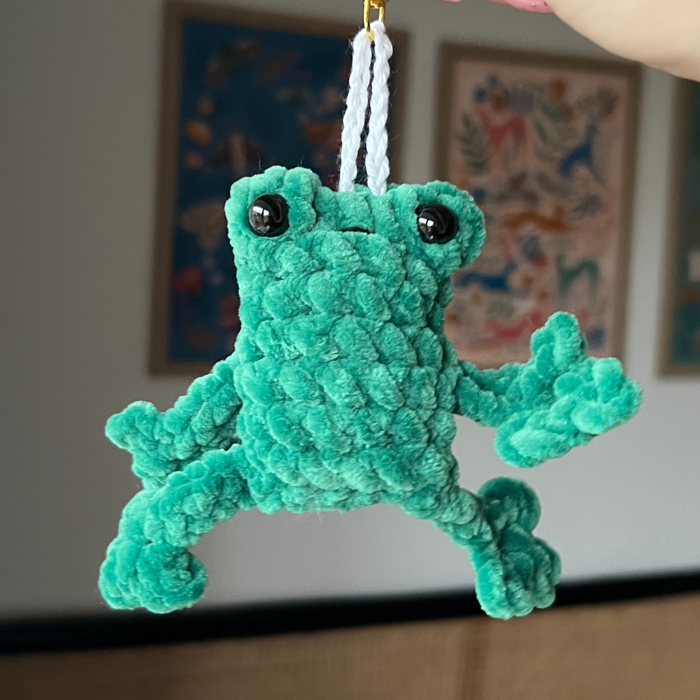 Crochet Frog Keychains