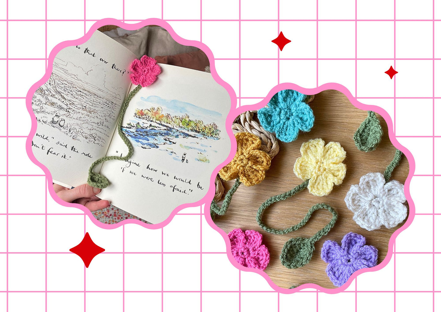 Crochet Flower Bookmark