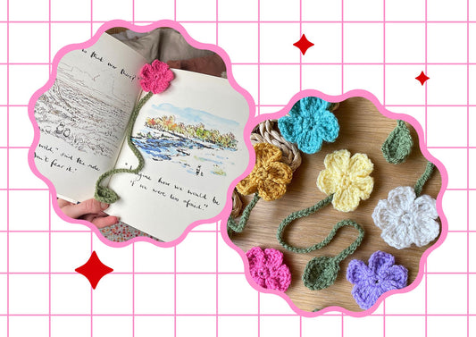 Crochet Flower Bookmark