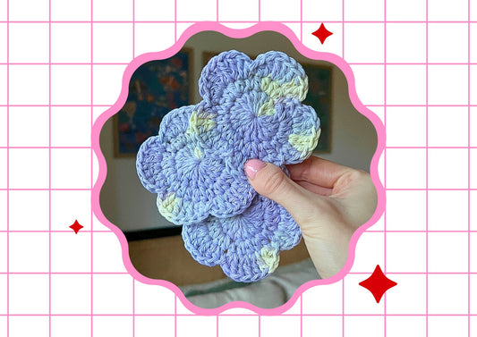 Crochet Reusable Flower Face Pads