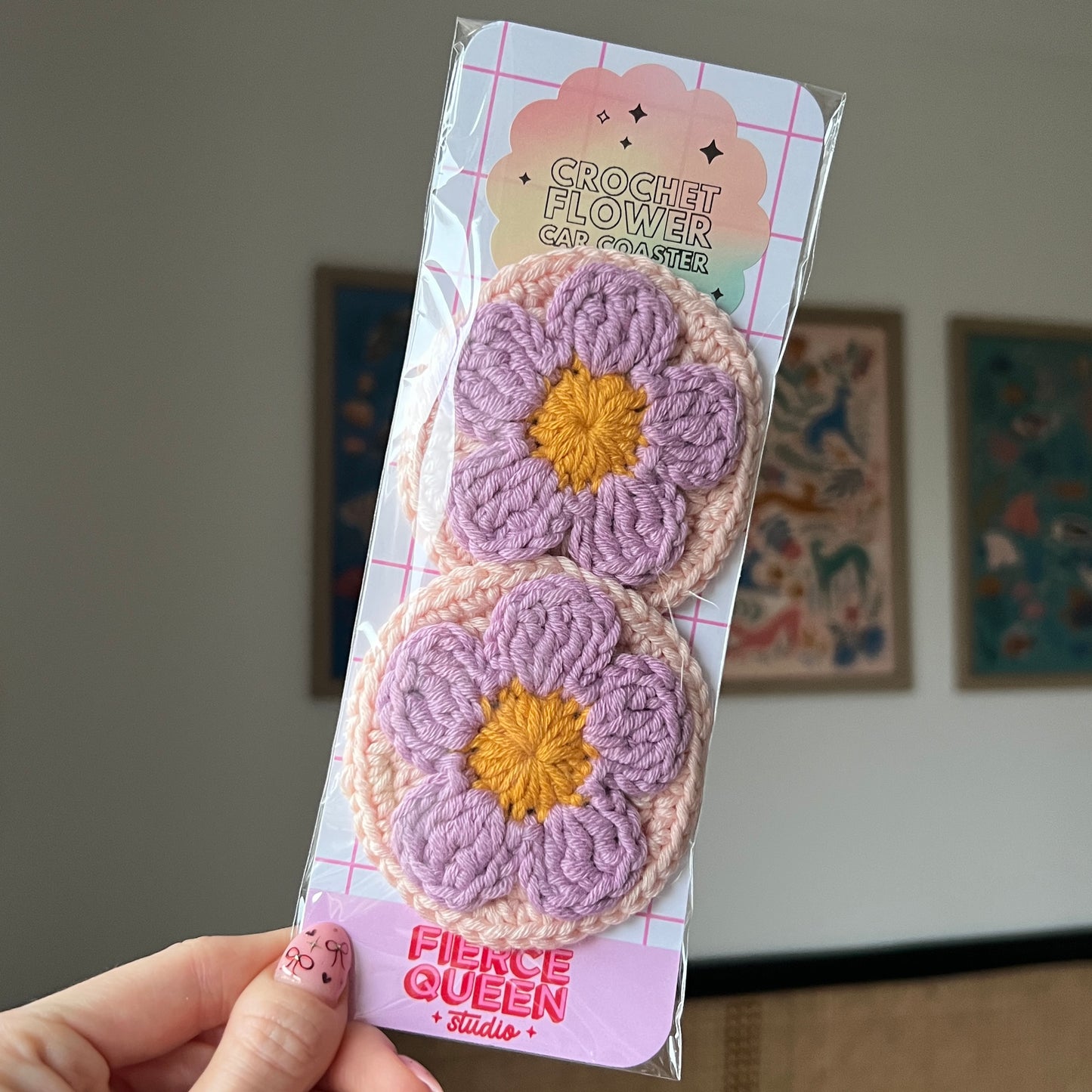 Flower Car Coasters