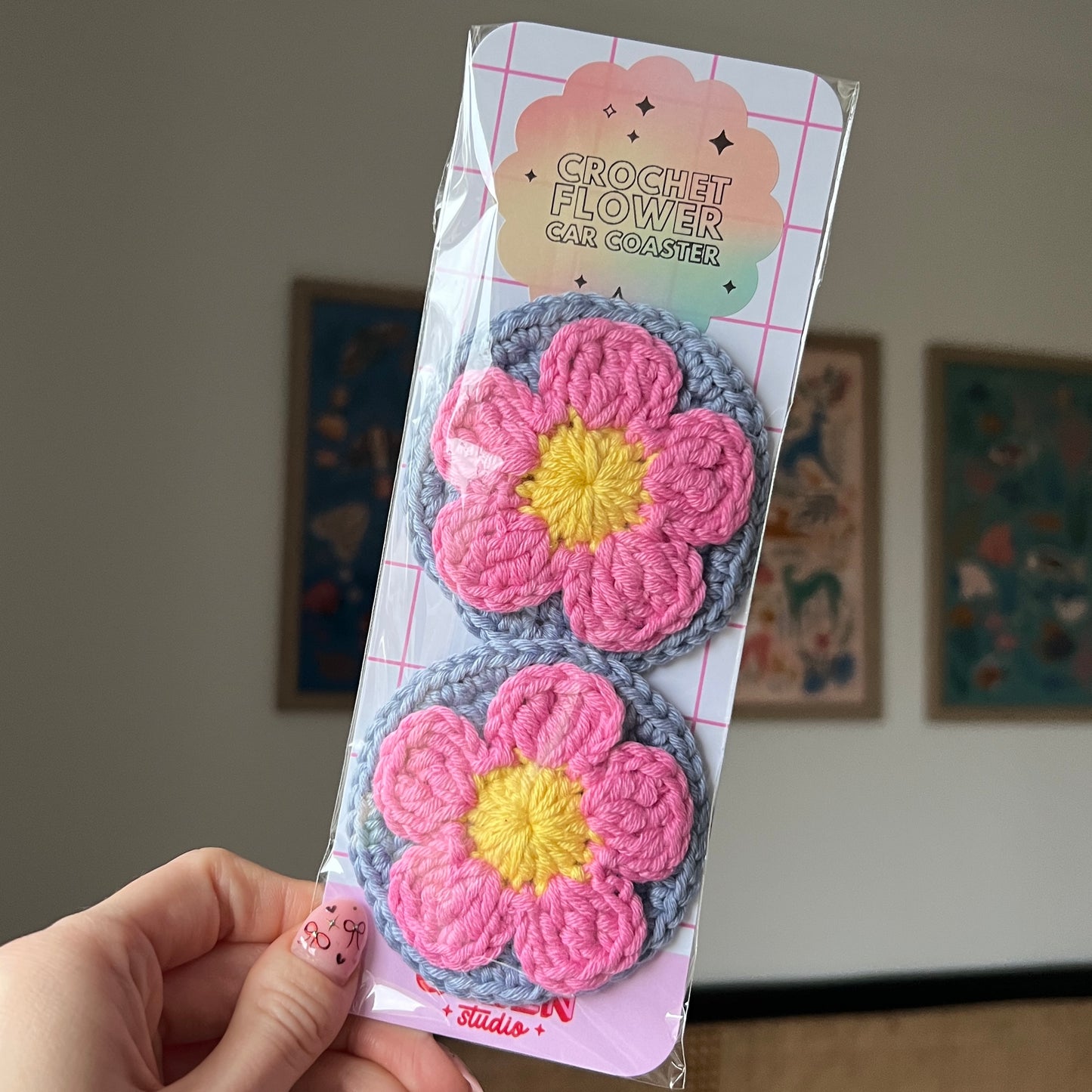Flower Car Coasters