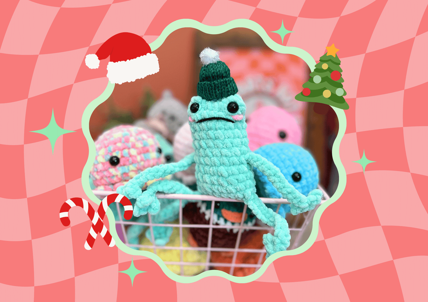 Grumpy Christmas Frog