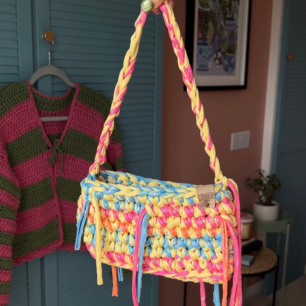 Yellow Recycled T-Shirt Bag
