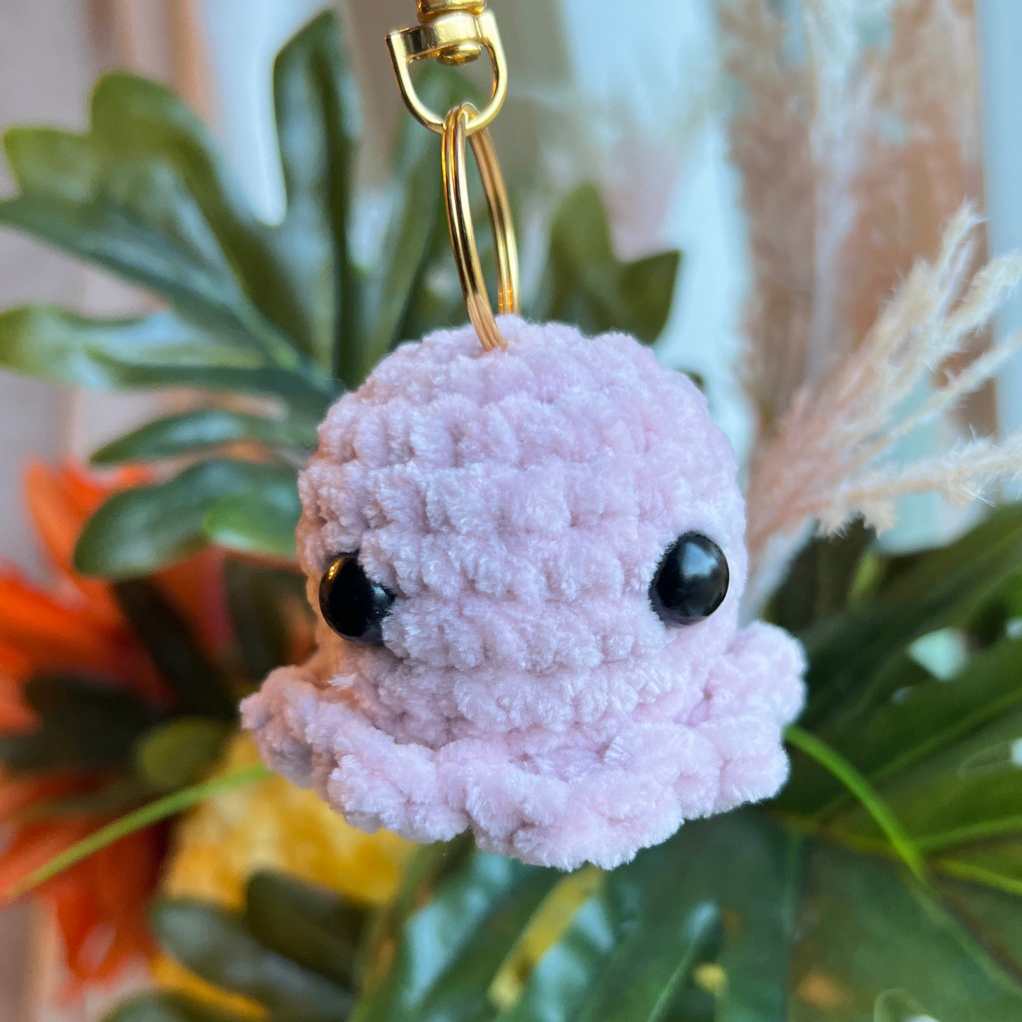 Crocheted Octopus Keychains