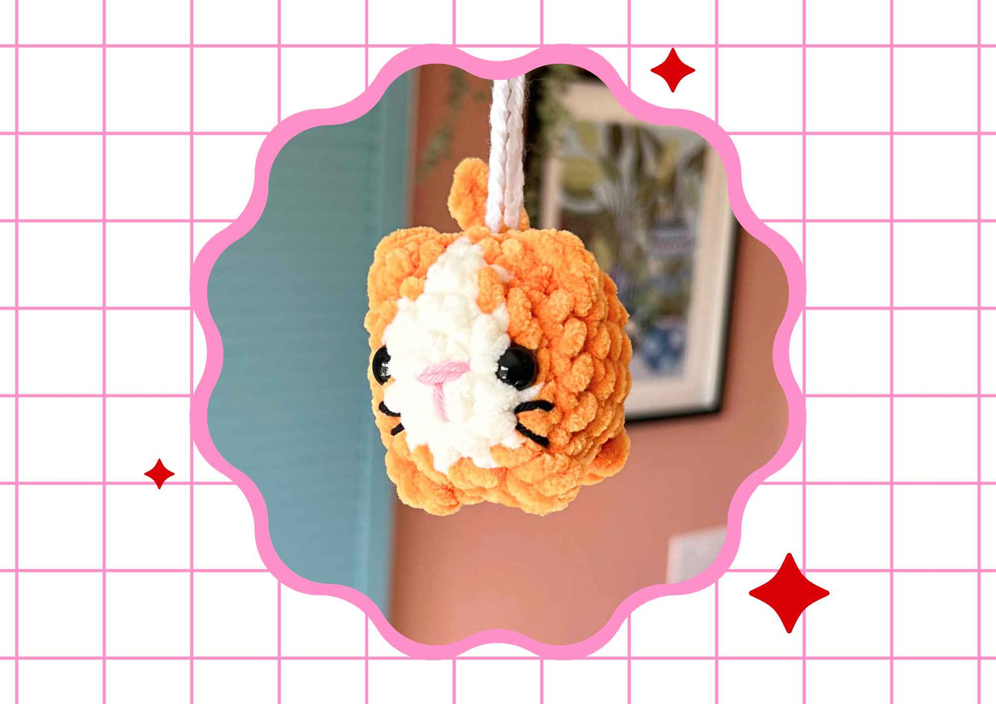 Crochet Kitten Keychain