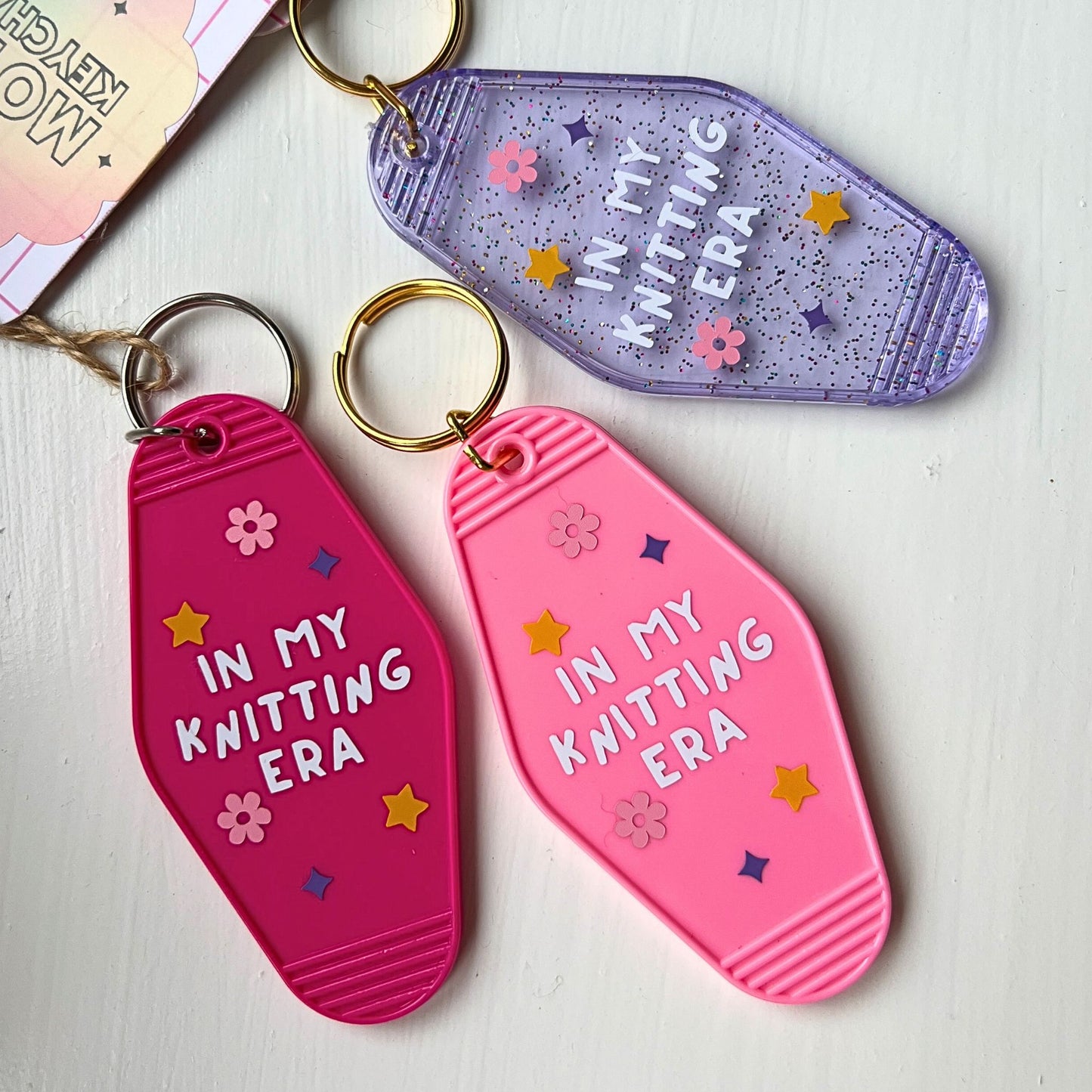 In My Knitting Era Motel Keychain