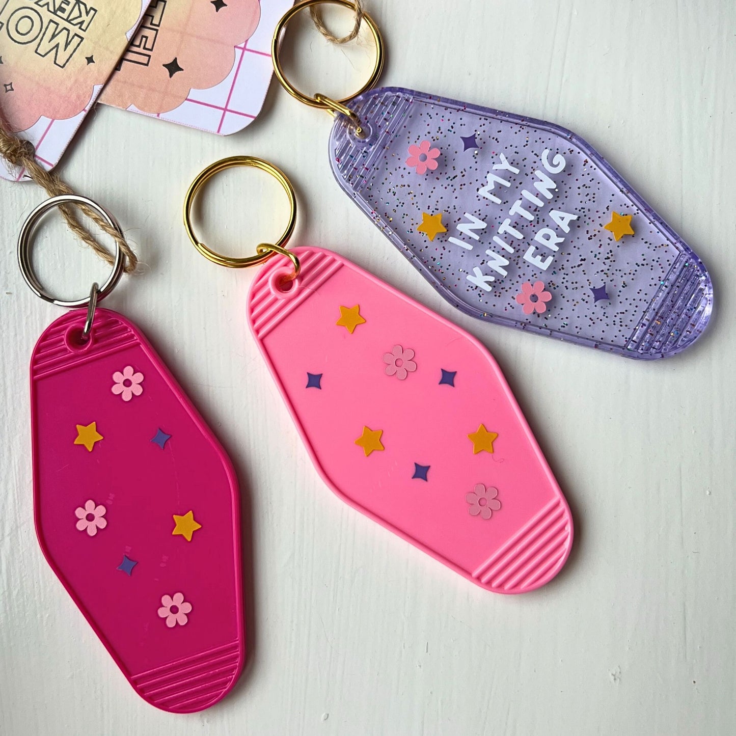 In My Knitting Era Motel Keychain