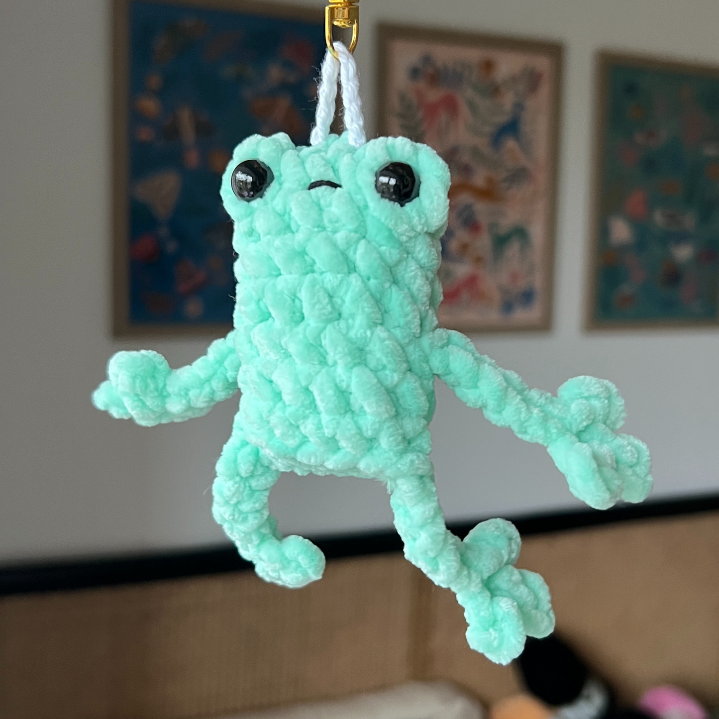Crochet Frog Keychains