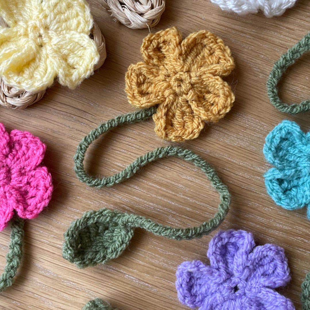 Crochet Flower Bookmark