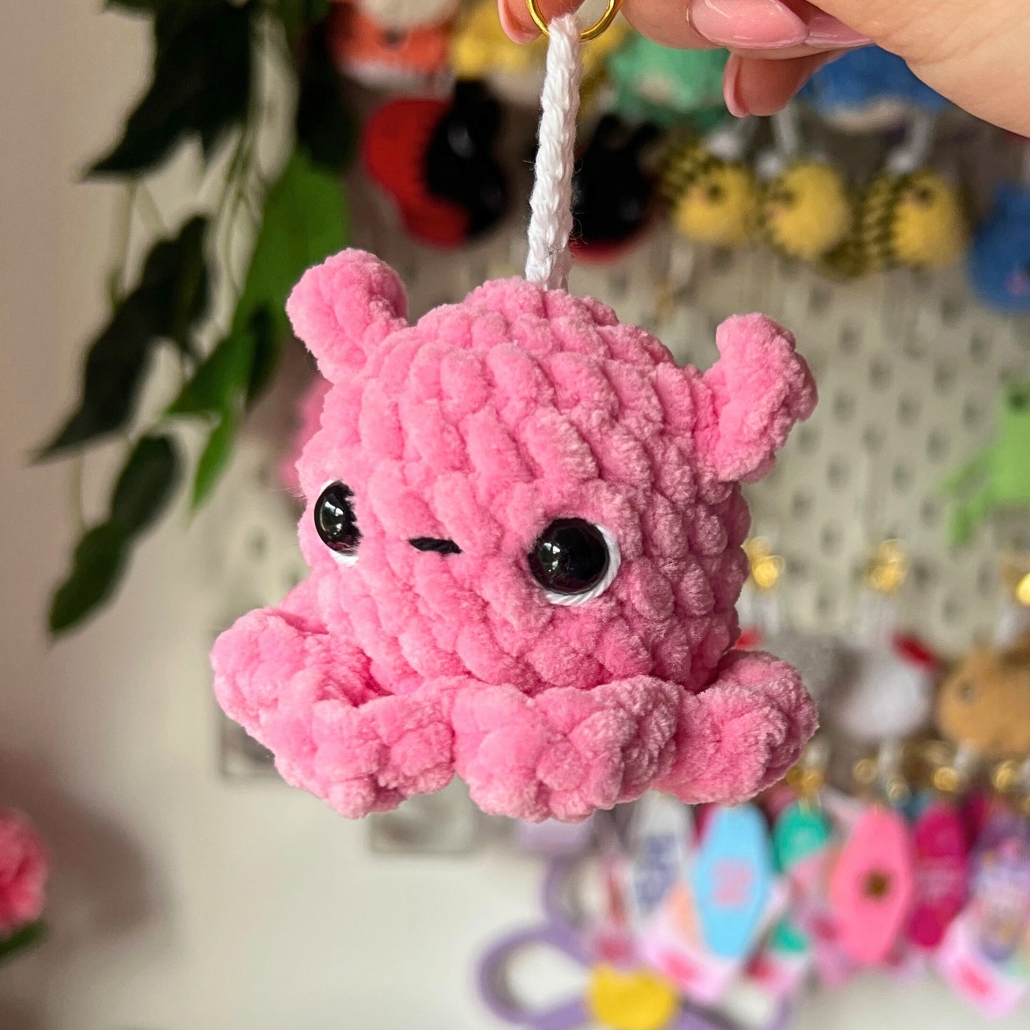 Crochet FlapJack Octopus Keychains