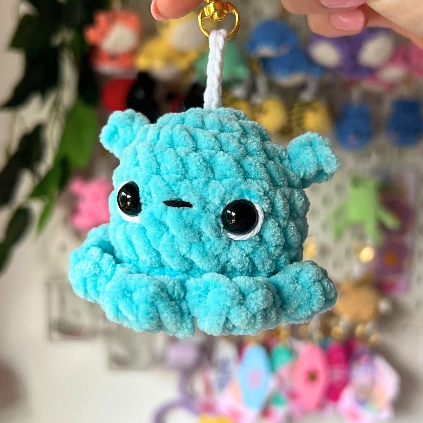 Crochet FlapJack Octopus Keychains