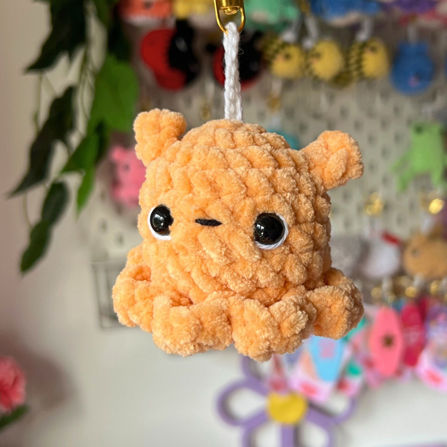 Crochet FlapJack Octopus Keychains