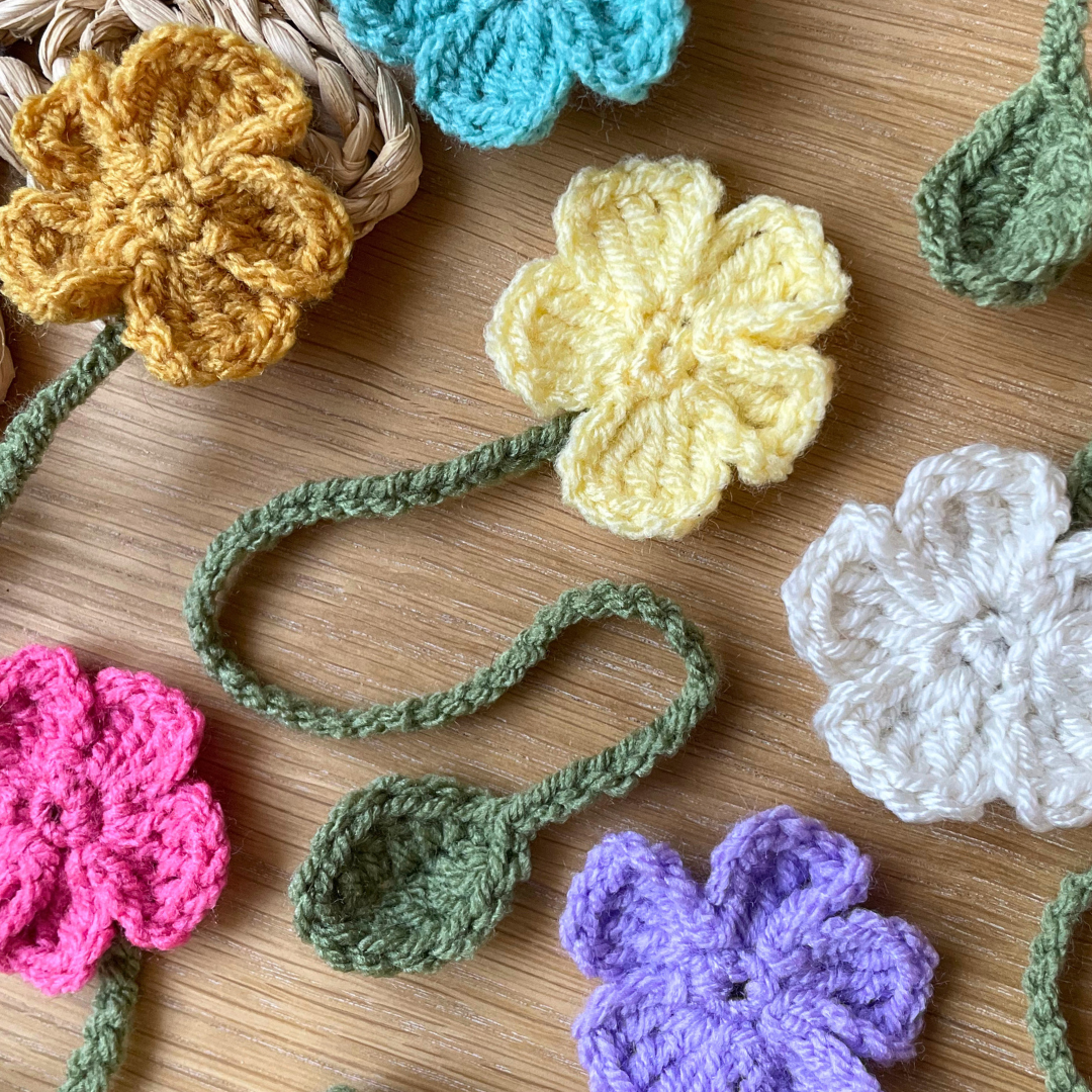 Crochet Flower Bookmark