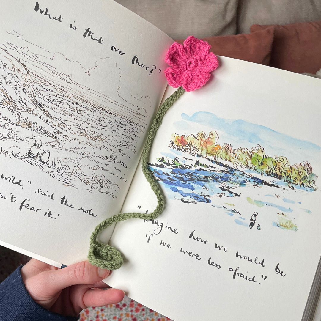 Crochet Flower Bookmark