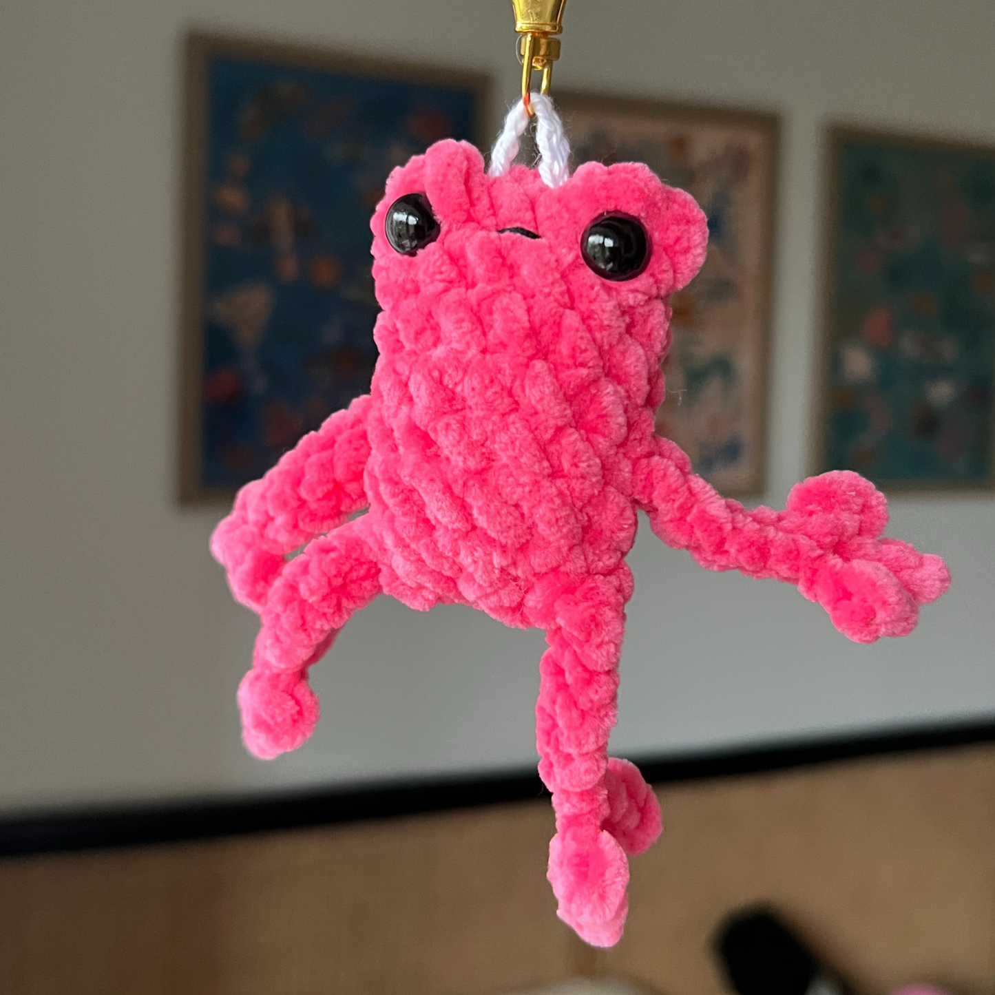 Crochet Frog Keychains