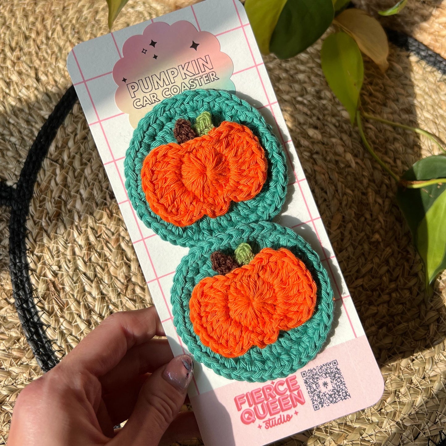 Pumpkin Car Coasters