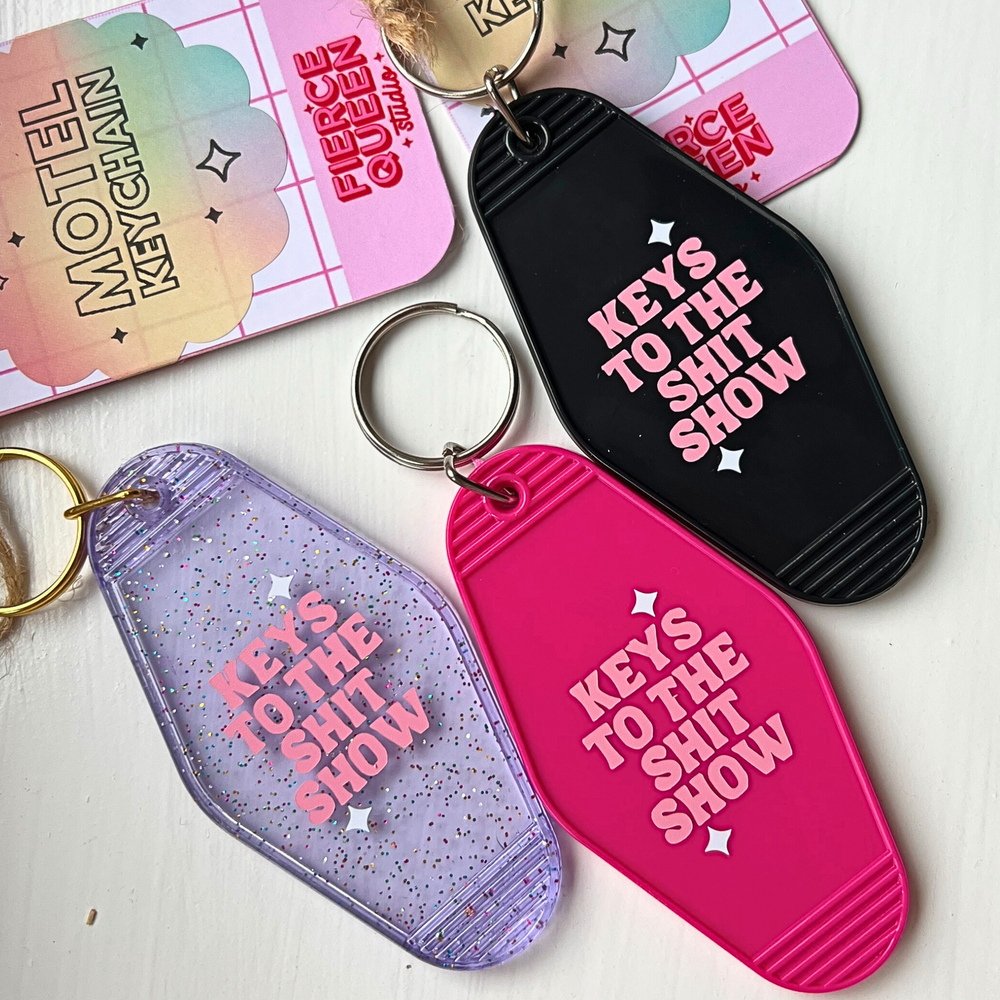 Keys to the Shit Show Motel Keychain