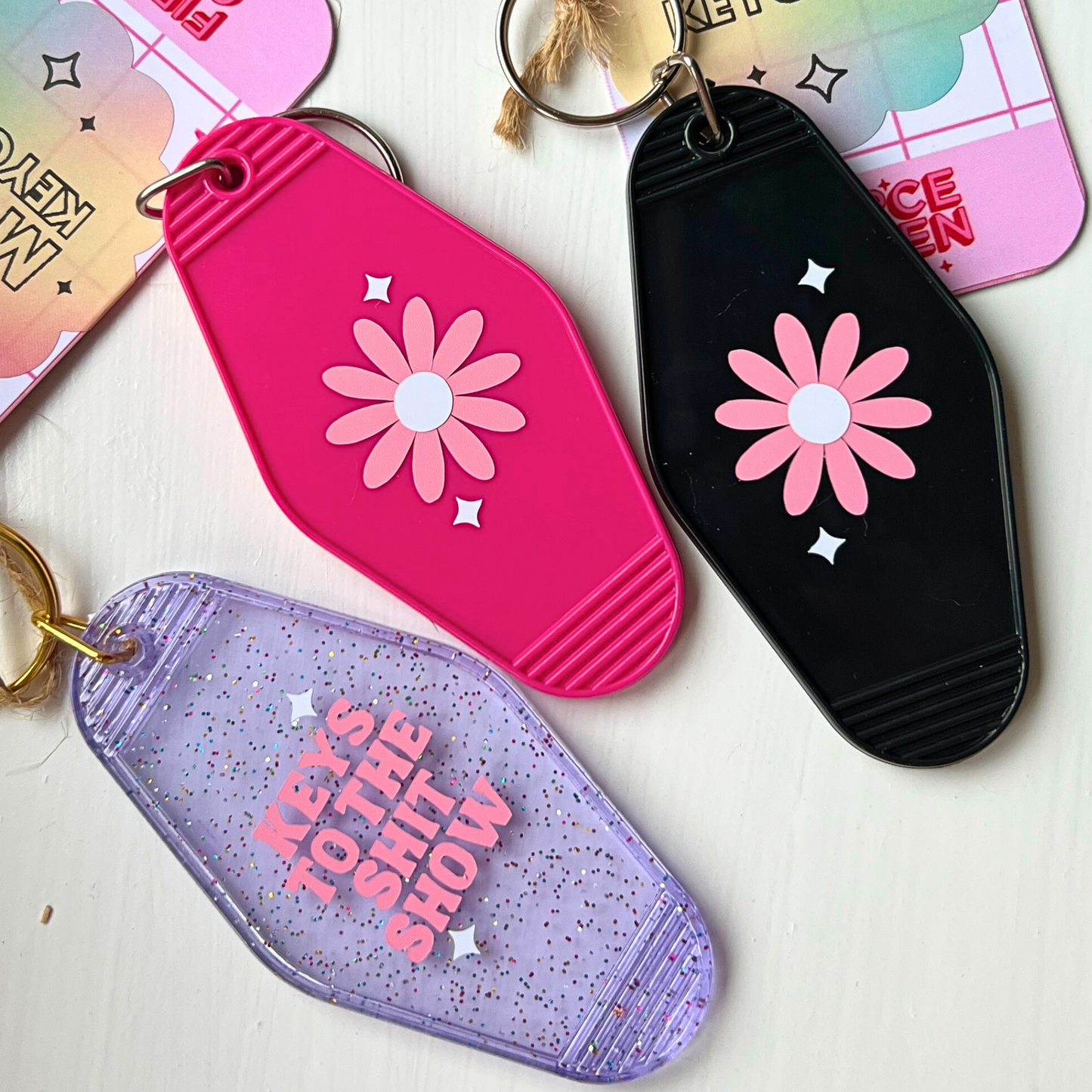Keys to the Shit Show Motel Keychain