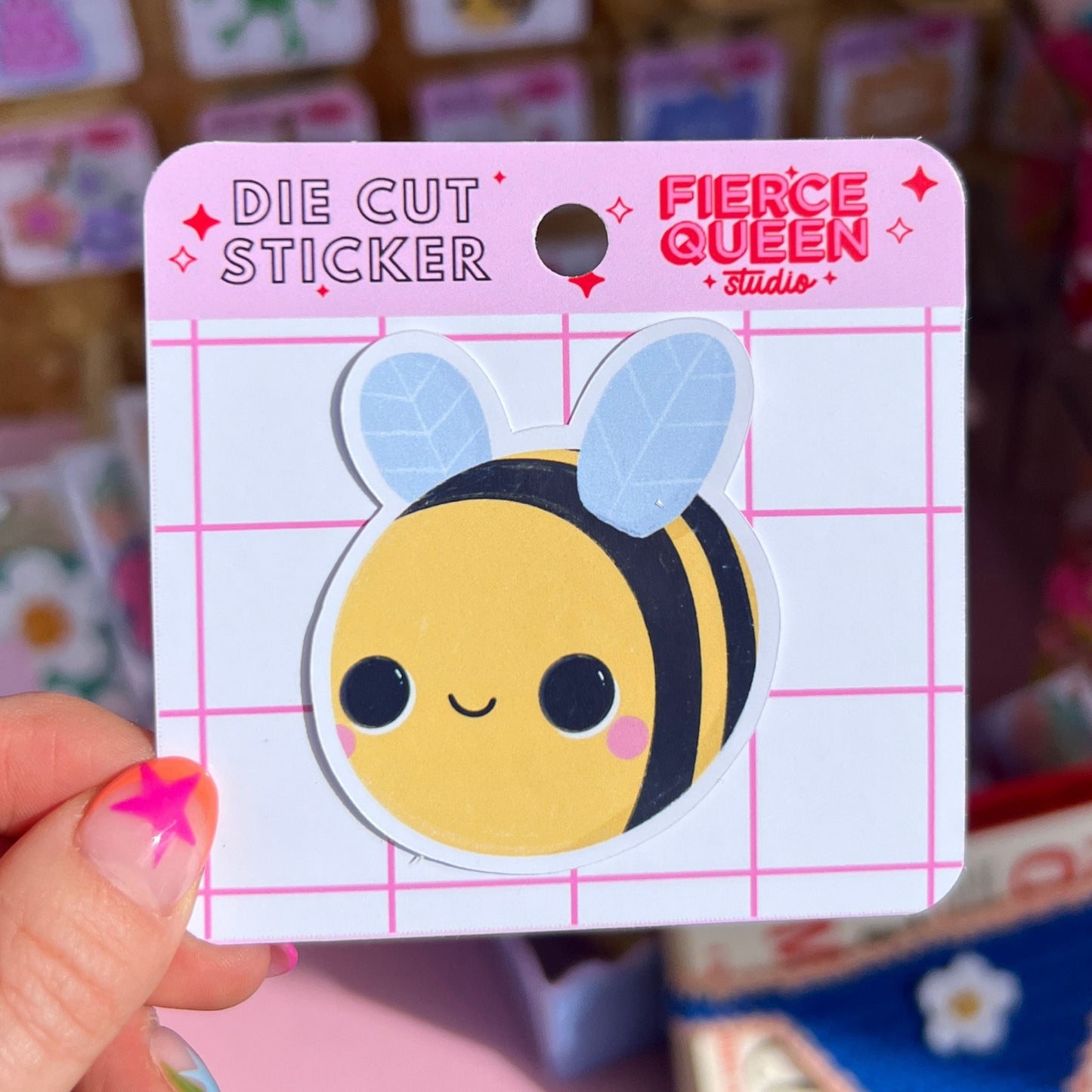 Bee Die Cut Sticker