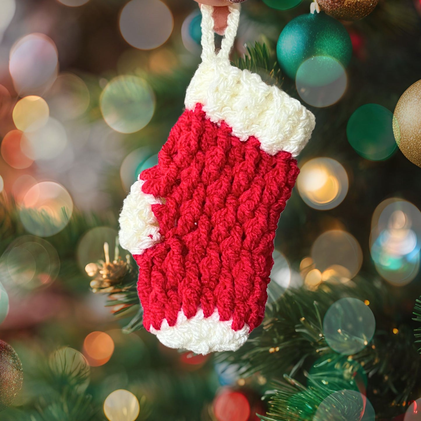 Crochet Stocking Ornament