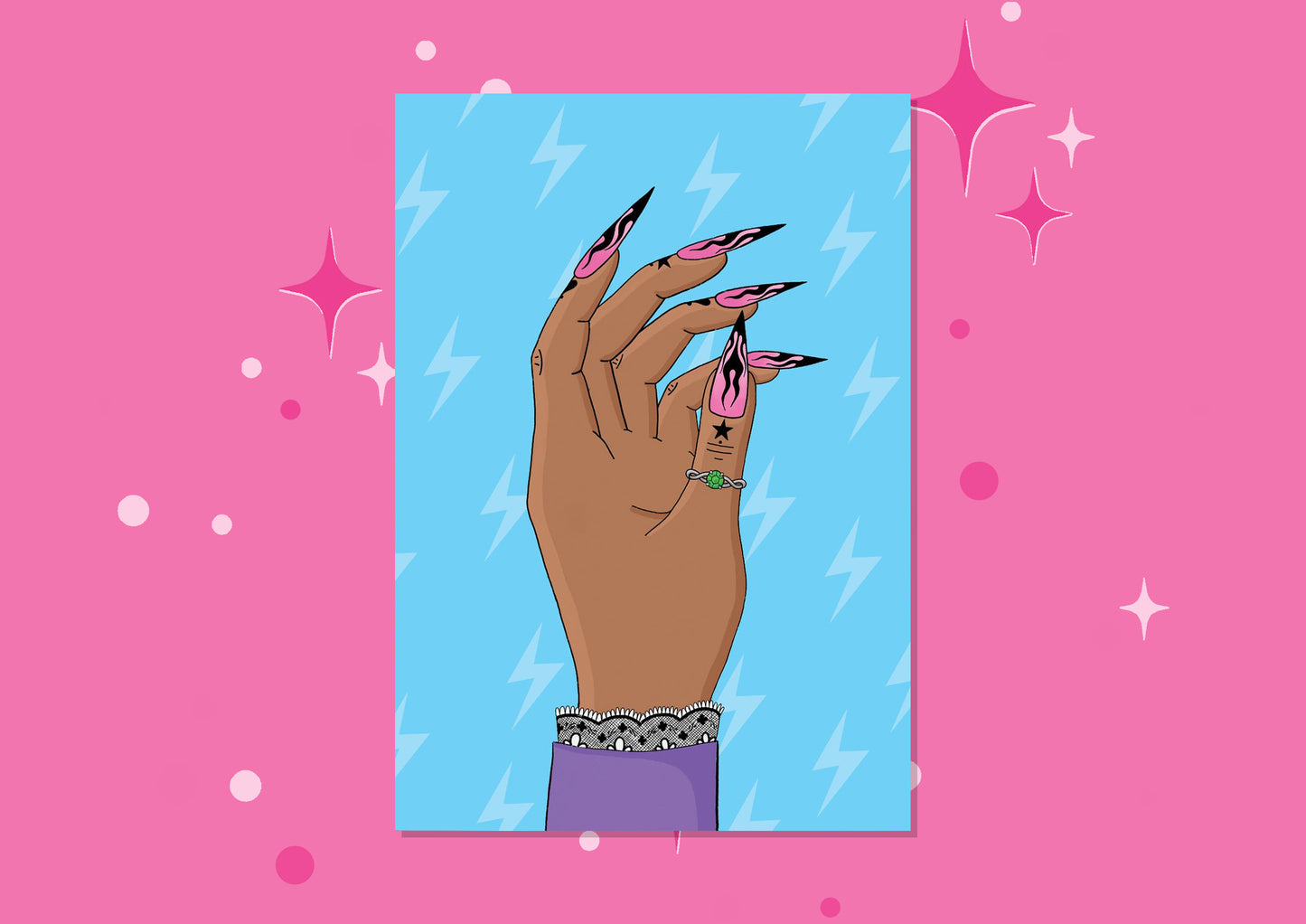 A True Nail Queen Print