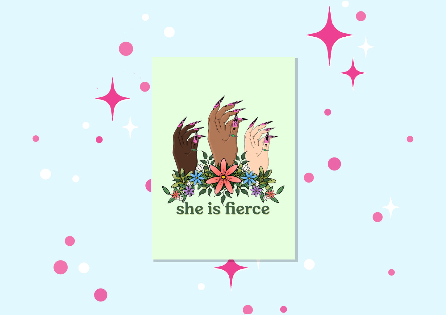 She is Fierce Print