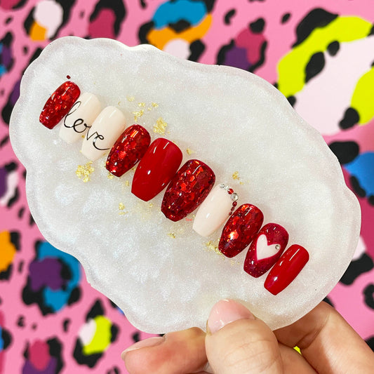 Red Valentine Nails