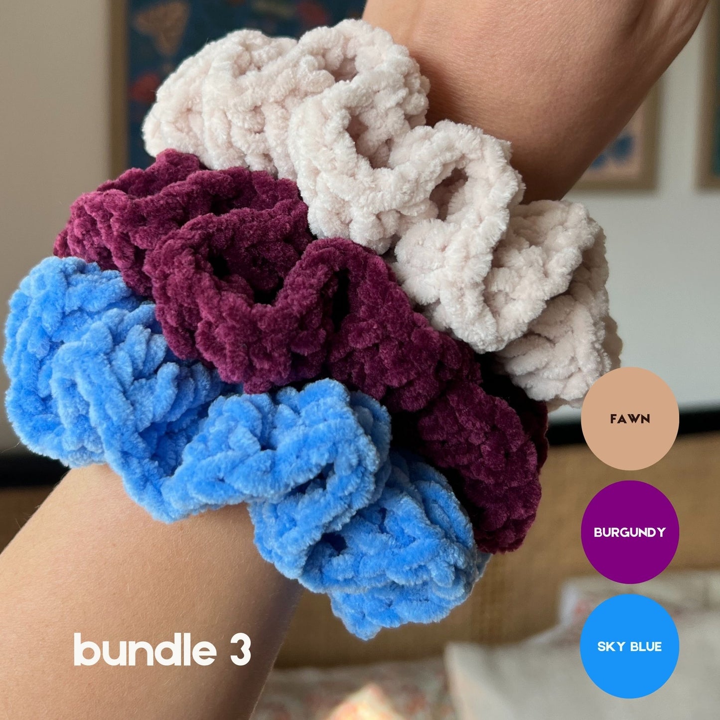 Autumn Crochet Scrunchie Bundles