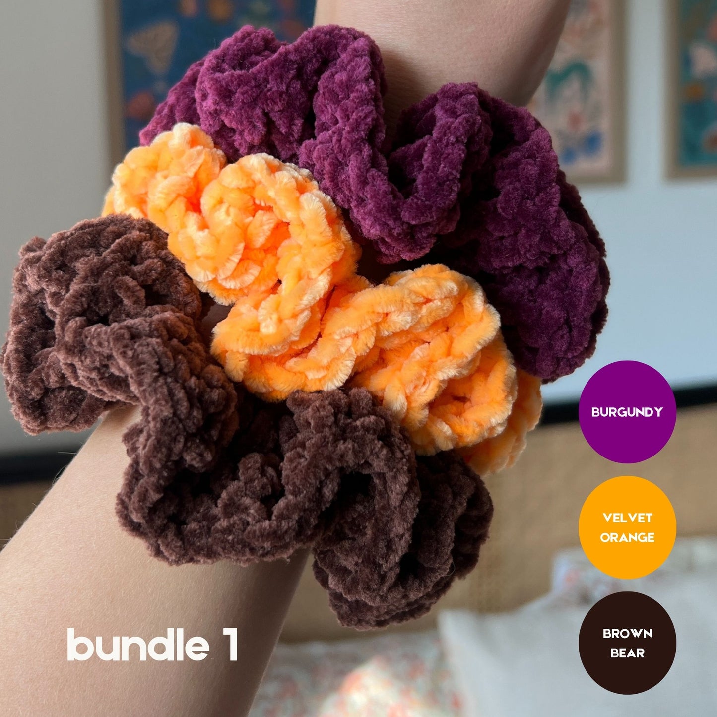 Autumn Crochet Scrunchie Bundles