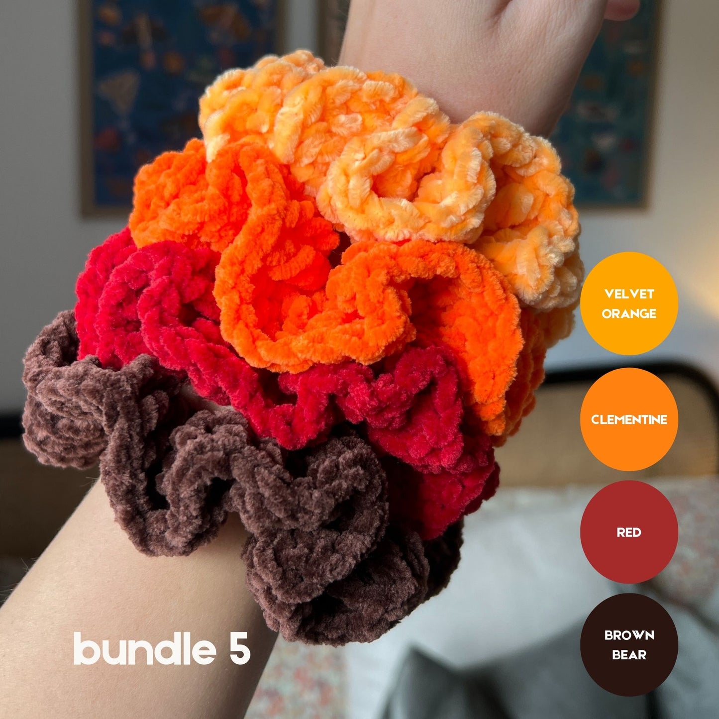 Autumn Crochet Scrunchie Bundles