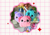 Crochet Axolotl Keychains