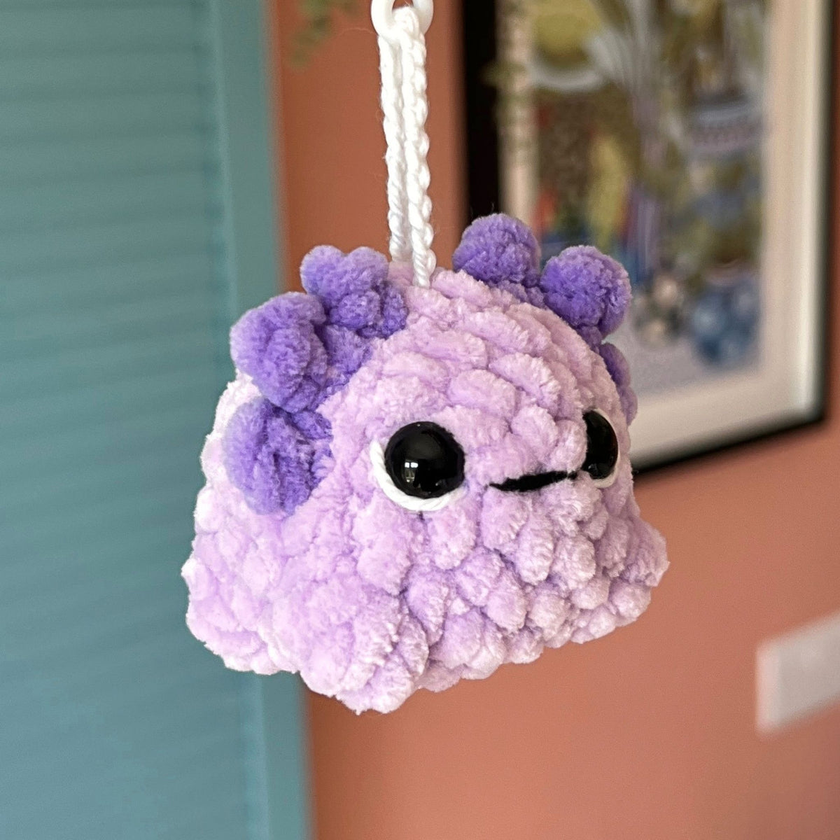 Crochet Axolotl Keychains