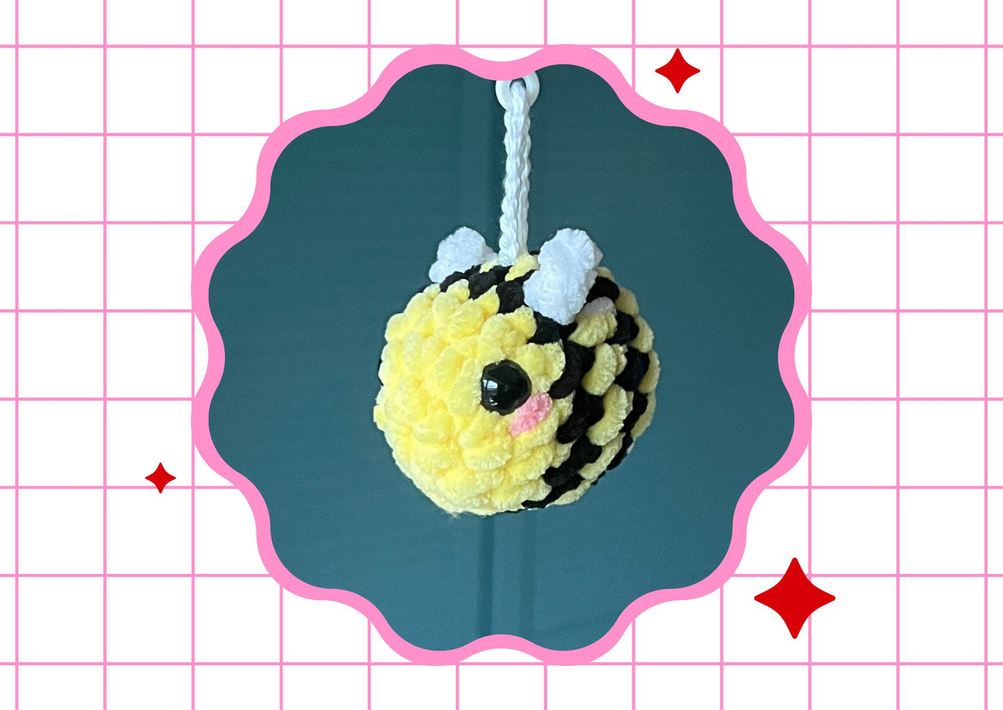 Crochet Bee Keychain