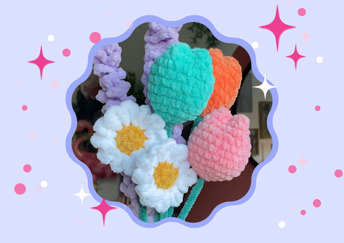 Bright Crochet Bouquet