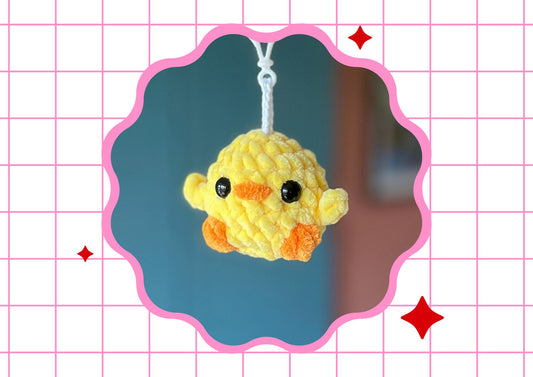 Crochet Chick Keychains