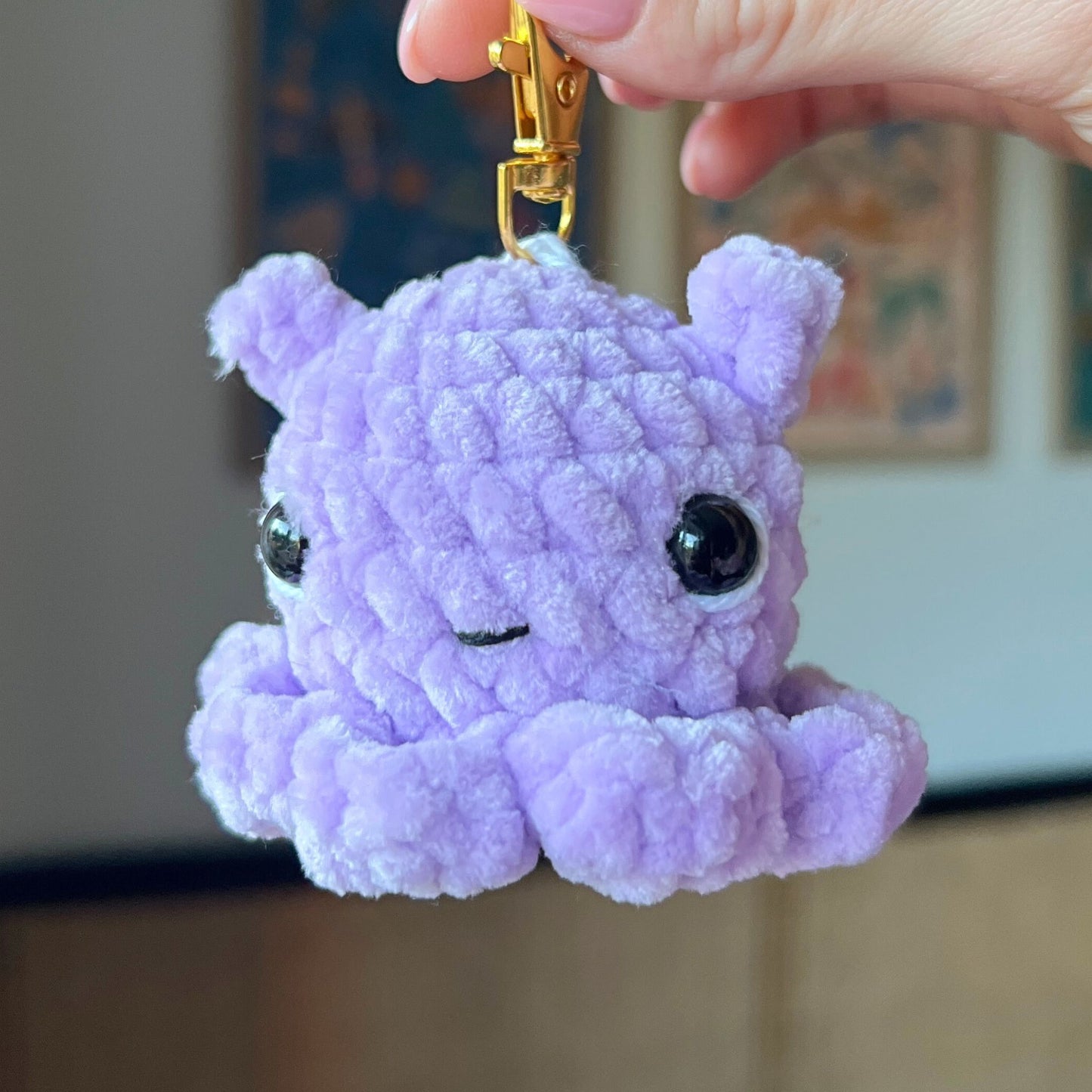 Crochet FlapJack Octopus Keychains