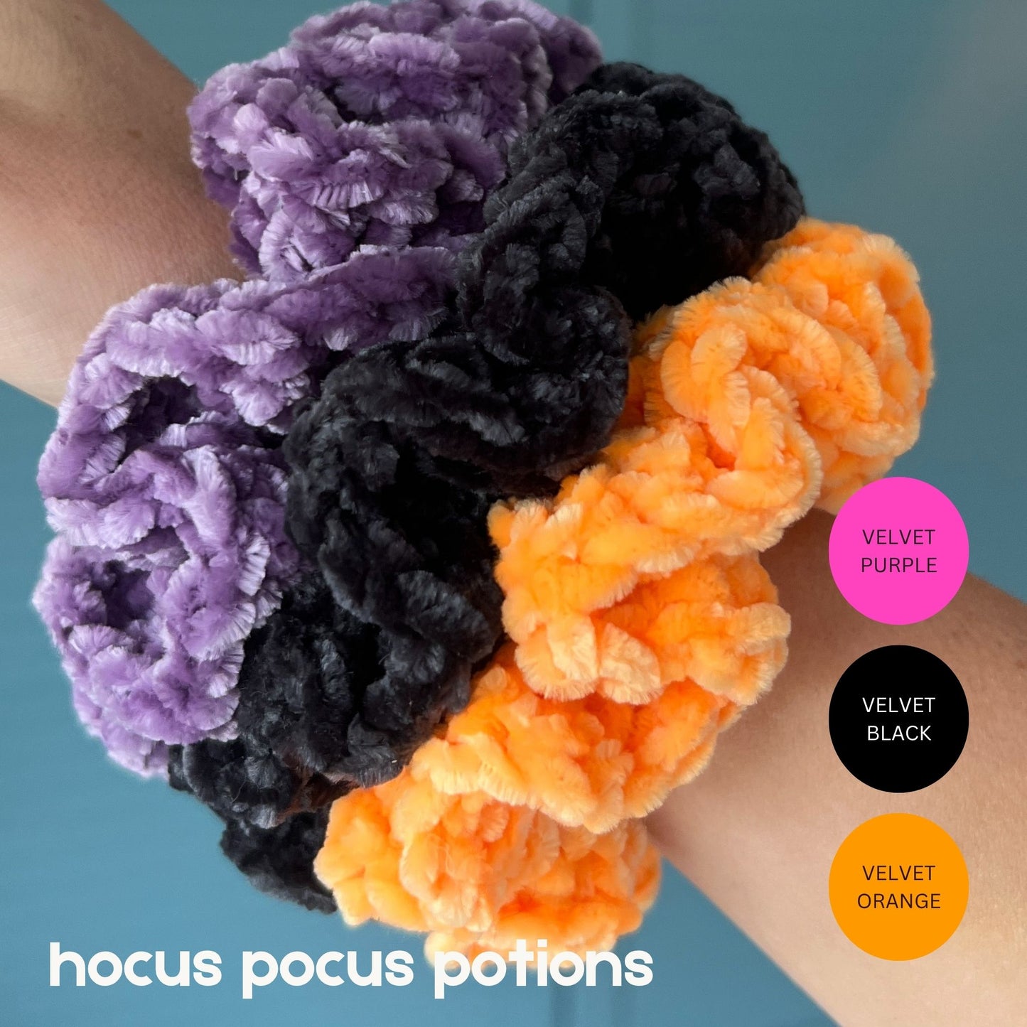 Halloween Crochet Scrunchie Bundles