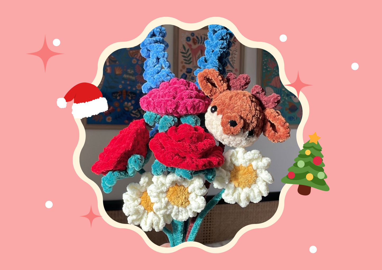 Your Forever Christmas Crochet Bouquet