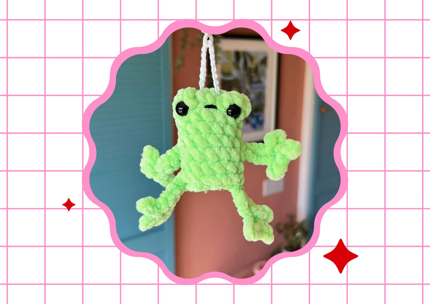 Crochet Frog Keychains
